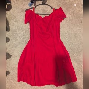 Vintage Roberta 80s Lana Del Rey Inspired Red Velvet Dress